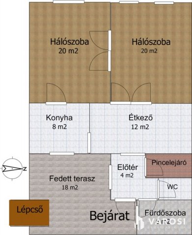 Eladó családi ház, Tapolcán 56 M Ft, 4 szobás