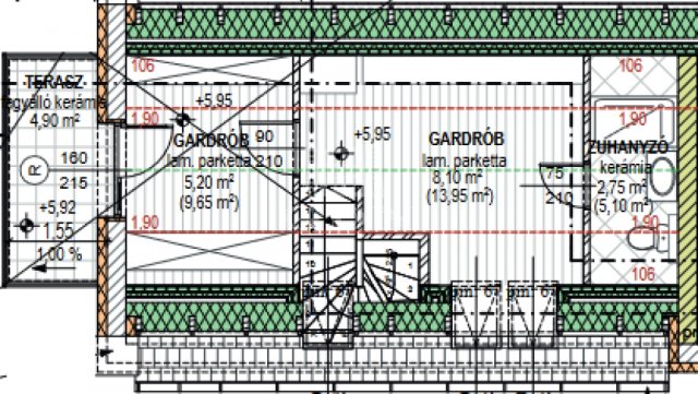 Eladó téglalakás, Szombathelyen 86.73 M Ft, 4 szobás