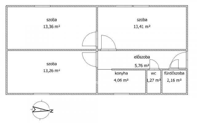 Eladó panellakás, Pécsett 29.9 M Ft, 3 szobás