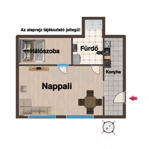 Eladó téglalakás, Budapesten, XX. kerületben 42 M Ft, 2 szobás