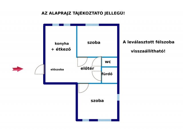 Eladó panellakás, Budapesten, XIX. kerületben 44.9 M Ft, 2 szobás