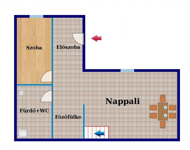 Eladó családi ház, Dorogon, Bécsi úton 23.9 M Ft, 3 szobás