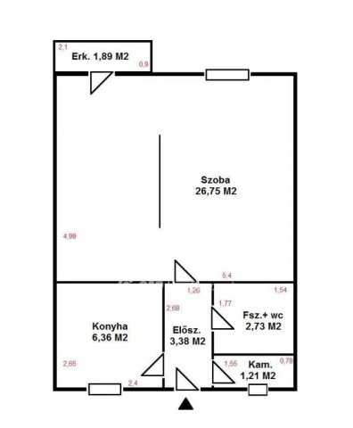 Eladó téglalakás, Szentesen 20.5 M Ft, 1+1 szobás