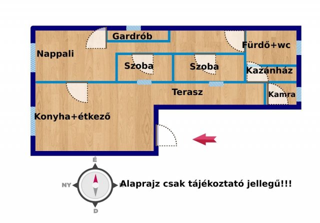Eladó családi ház, Tinnyén 67.5 M Ft, 2+1 szobás