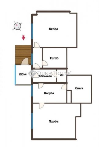 Eladó téglalakás, Komáromban 32 M Ft, 2 szobás