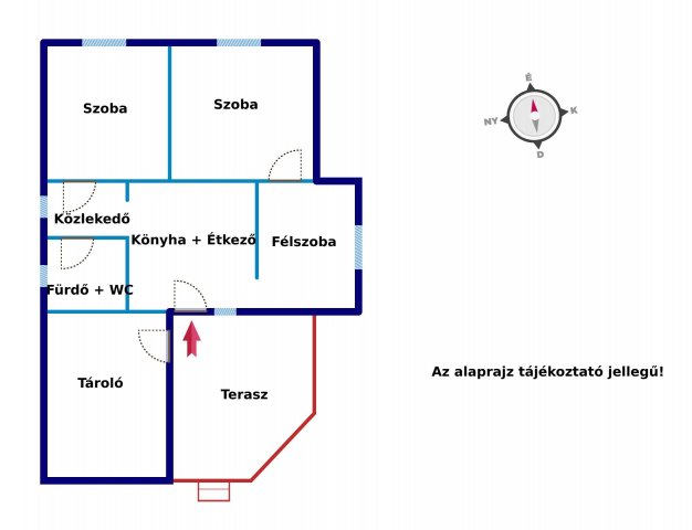 Eladó családi ház, Dömsödön 43.9 M Ft, 2 szobás