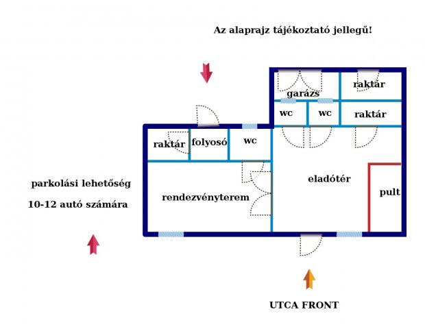 Eladó üzlethelyiség, Szentpéterszegen 12 M Ft