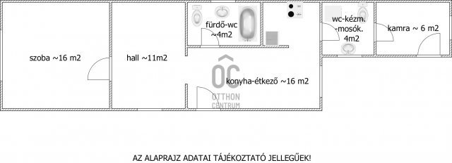 Eladó családi ház, Baján 23.9 M Ft, 2 szobás