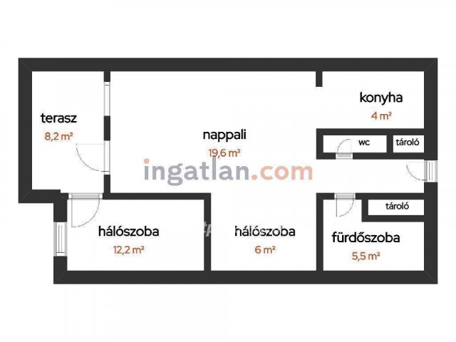 Eladó téglalakás, Budapesten, IX. kerületben 79 M Ft, 2+1 szobás