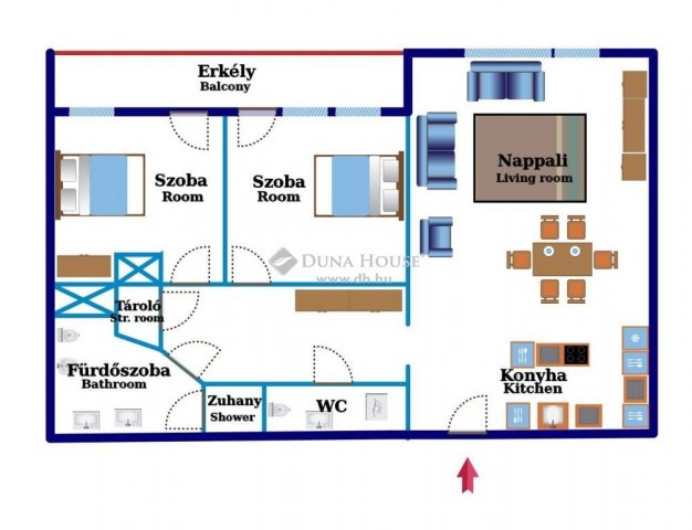 Kiadó téglalakás, albérlet, Budapesten, I. kerületben, 3 szobás