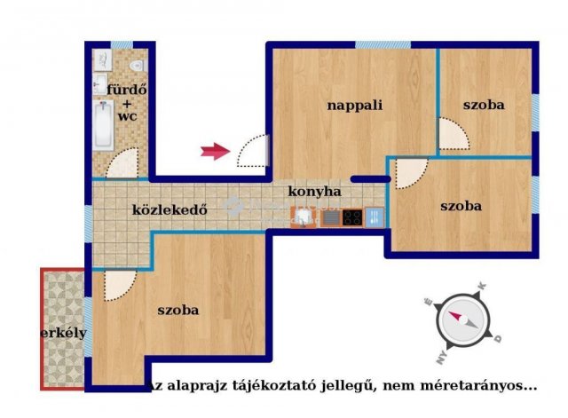 Eladó téglalakás, Szombathelyen 37.5 M Ft, 4 szobás