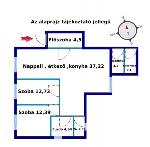 Eladó ikerház, Pogányon 80.4 M Ft, 3 szobás