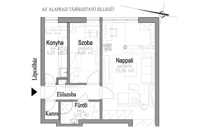 Eladó téglalakás, Szegeden 32.9 M Ft, 2 szobás