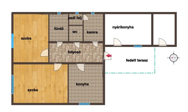 Eladó családi ház, Dombóváron 20.5 M Ft, 2 szobás