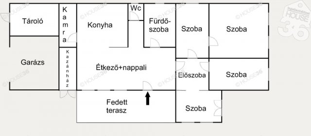 Eladó családi ház, Cserkeszőlőn 17.3 M Ft, 4 szobás