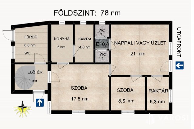 Eladó családi ház, Hódmezővásárhelyen 62.9 M Ft, 5+1 szobás