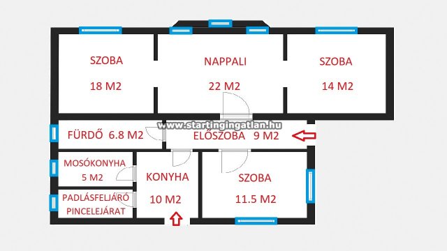 Eladó családi ház, IV. kerületben, Blaha Lujza utcában