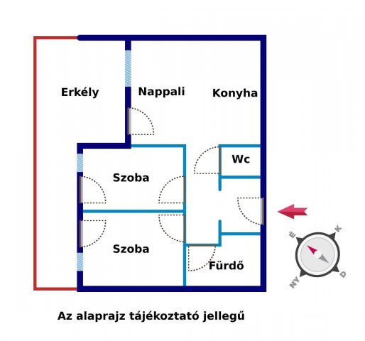 Eladó téglalakás, Budapesten, XIII. kerületben, Szabolcs utcában