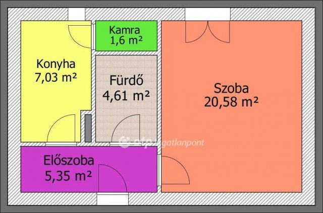 Eladó téglalakás, Salgótarjánban 14.99 M Ft, 1 szobás