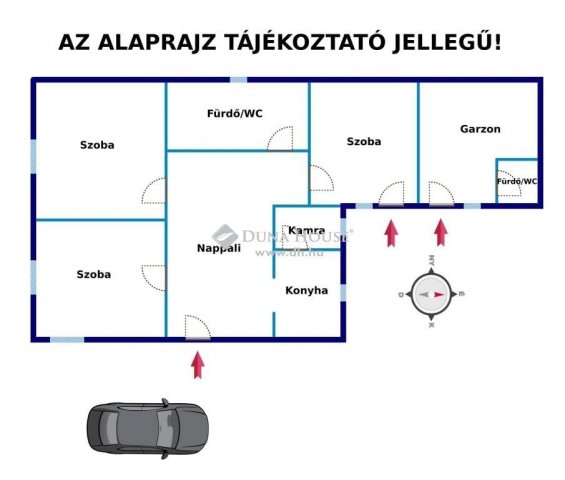 Eladó családi ház, Gárdonyban 56.9 M Ft, 5 szobás