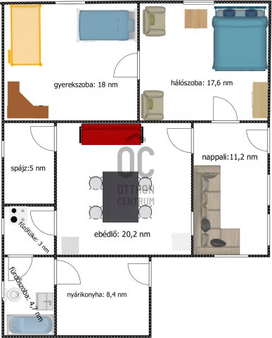 Eladó családi ház, Tiszakanyáron 7.7 M Ft, 3 szobás