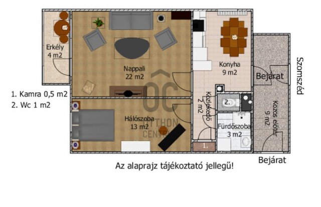 Eladó panellakás, Százhalombattán 46.9 M Ft, 2 szobás