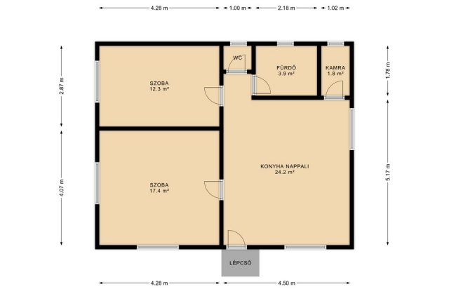 Eladó családi ház, Erdőtelken 12.5 M Ft, 3 szobás