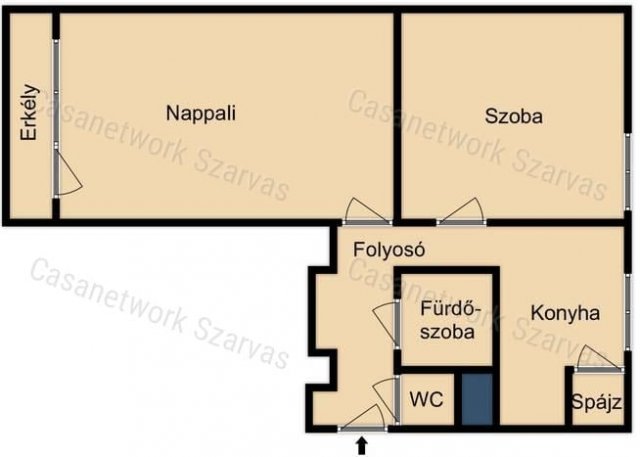 Eladó téglalakás, Szarvason 27 M Ft, 2 szobás