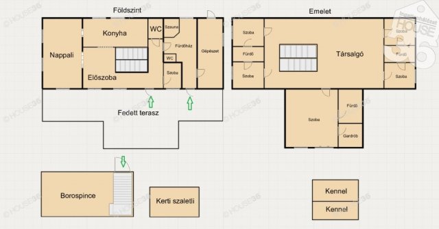 Eladó családi ház, Kecskeméten 450 M Ft, 7 szobás