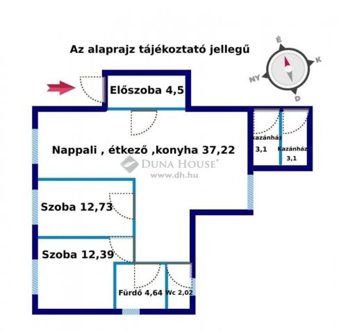 Eladó ikerház, Pogányon 80.4 M Ft, 3 szobás