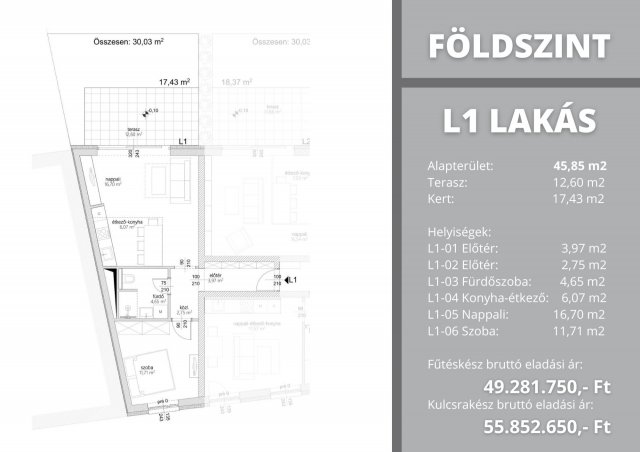 Eladó téglalakás, Bácsszentgyörgyön 43.281 M Ft, 2 szobás