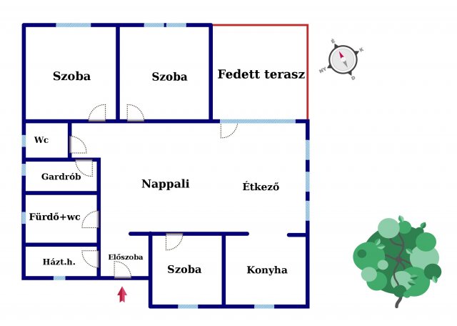 Eladó családi ház, Kecskeméten 82.9 M Ft, 4 szobás