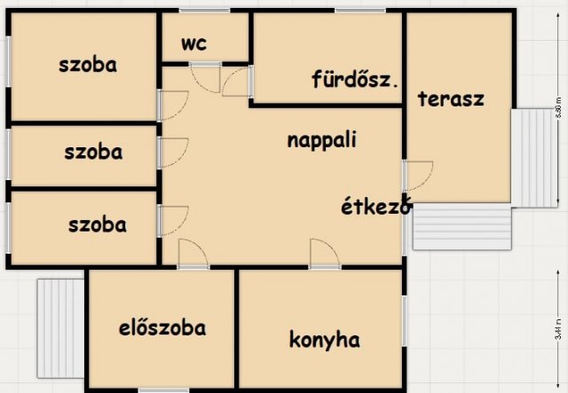 Eladó családi ház, Kecskeméten 79.9 M Ft, 4 szobás