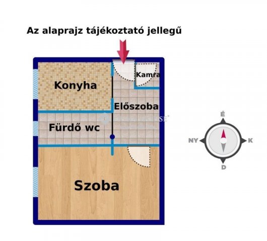 Eladó téglalakás, Kincsesbányán 22.5 M Ft, 1 szobás