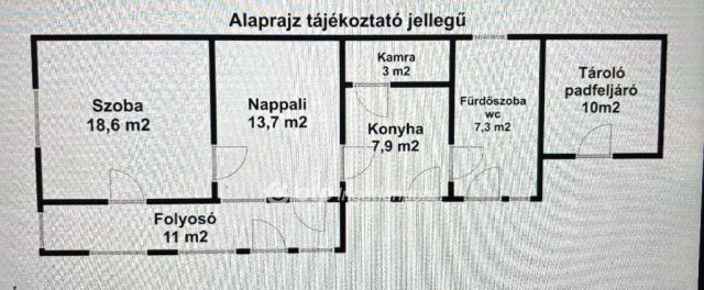 Eladó családi ház, Dögén 9.9 M Ft, 1 szobás