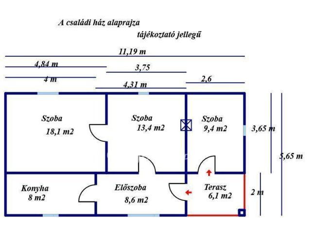 Eladó családi ház, Szolnokon 25 M Ft, 3 szobás