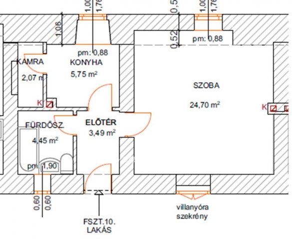 Eladó téglalakás, Szécsényen 21 M Ft, 1 szobás