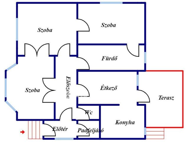 Eladó családi ház, Miskolcon 54.8 M Ft, 3 szobás