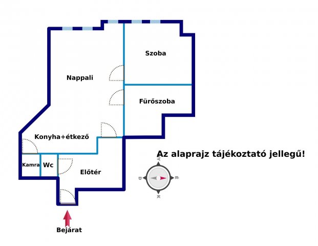 Eladó téglalakás, Zalaegerszegen 43 M Ft, 2 szobás