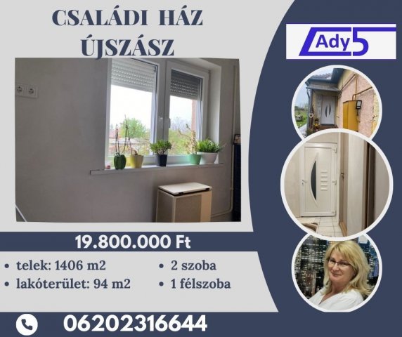 Eladó családi ház, Újszászon 19.8 M Ft, 2+1 szobás