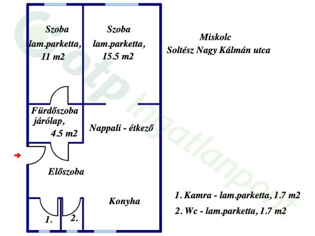 Eladó téglalakás, Miskolcon, Soltész Nagy Kálmán utcában