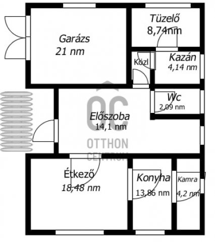 Eladó családi ház, Szalonnán 20.5 M Ft, 4 szobás