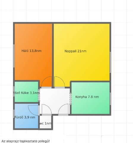 Eladó téglalakás, Salgótarjánban 21.9 M Ft, 2 szobás