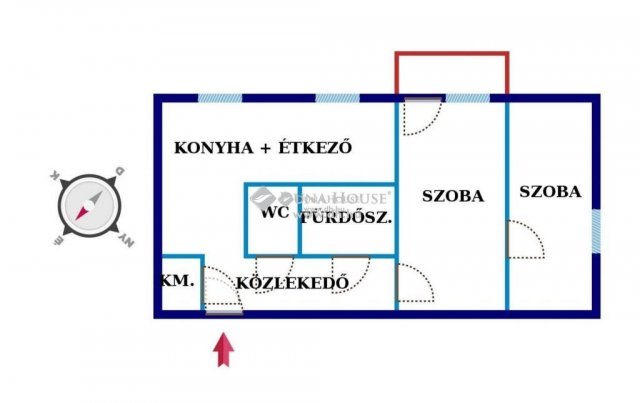 Eladó téglalakás, Kecskeméten 23 M Ft, 2 szobás