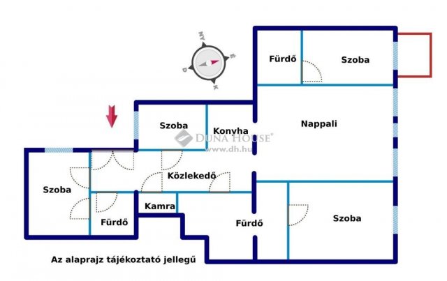 Eladó téglalakás, Budapesten, V. kerületben 399 M Ft, 5 szobás