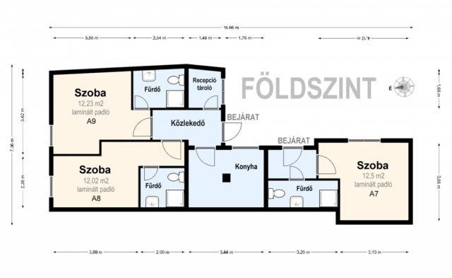 Eladó hotel, Miskolcon, Széchenyi István úton 33 M Ft, 3 szobás