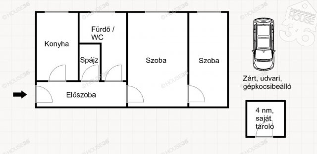 Eladó téglalakás, Kecskeméten 32.99 M Ft, 2 szobás