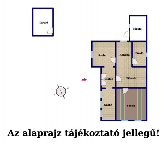 Eladó családi ház, Jászfényszarun 16.5 M Ft, 1 szobás