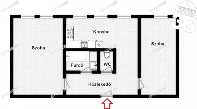 Eladó panellakás, Kecskeméten 39.9 M Ft, 2 szobás