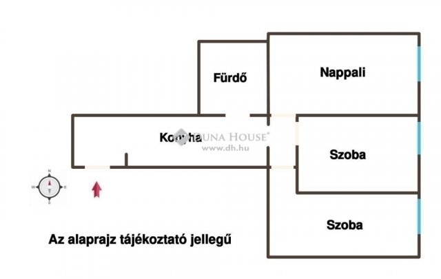 Eladó téglalakás, Budapesten, VI. kerületben 78.9 M Ft, 3 szobás
